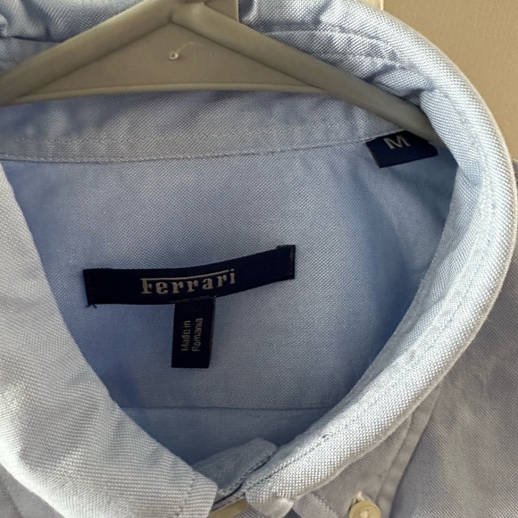 NWT Ferrari blue Oxford button down shirt - Picture 4 of 9